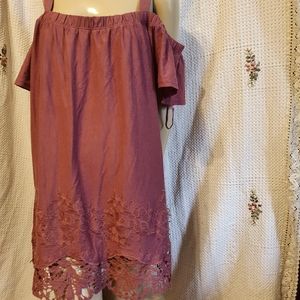 Lane bryant blouse plus size 18/20 wine colour